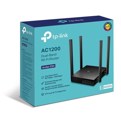 TP-Link Archer C54 AC1200 Dual Band 4 Antenna MU-MIMO Beamforming Wi-Fi Router (4)